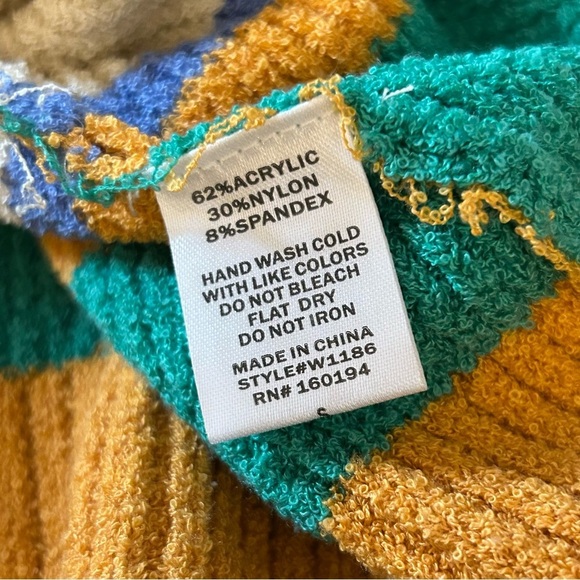 By together knit colour block sweater oversized size small boho colors - Picture 6 of 10